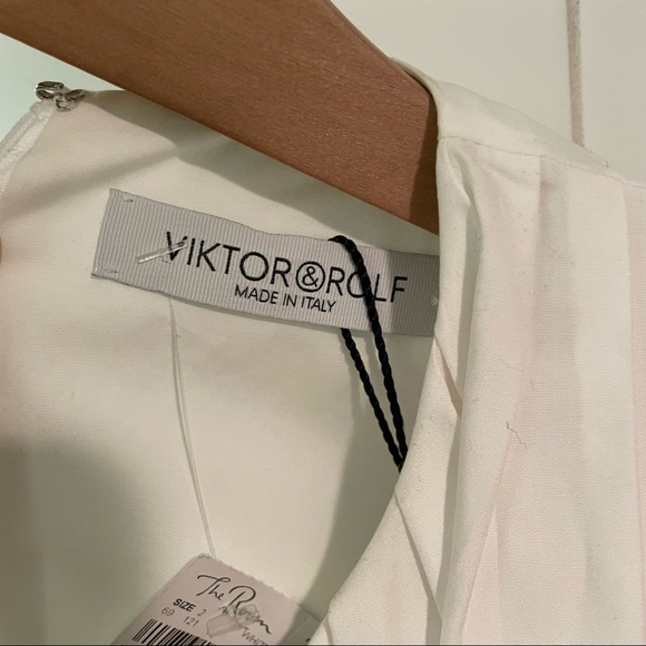 Victor & Rolf white pleated sleeveless top - Picture 6 of 8